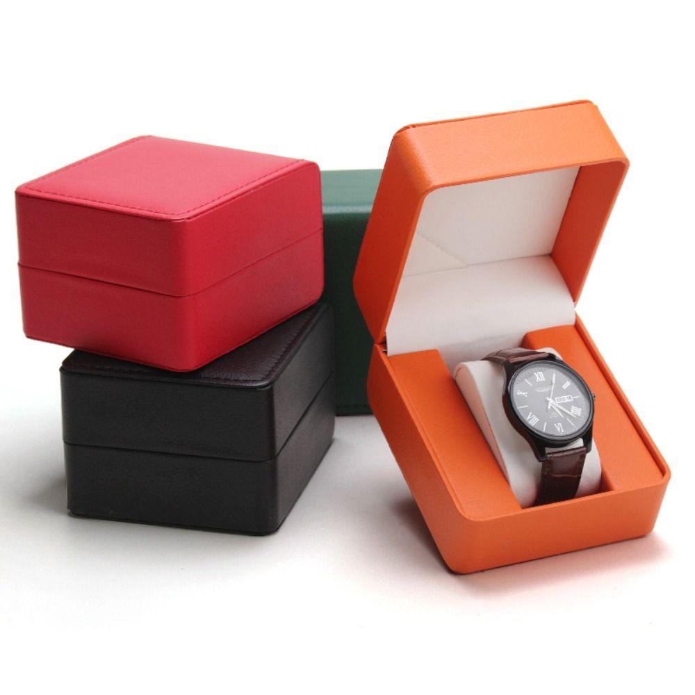 

Senior Watch Box Frosted Watch Organization Fashion Protective Sleeve 1PC Box&Green