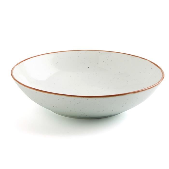 Assiette Creuse Ariane Terra Céramique Beige (Ø 21 Cm) (6 Unités)