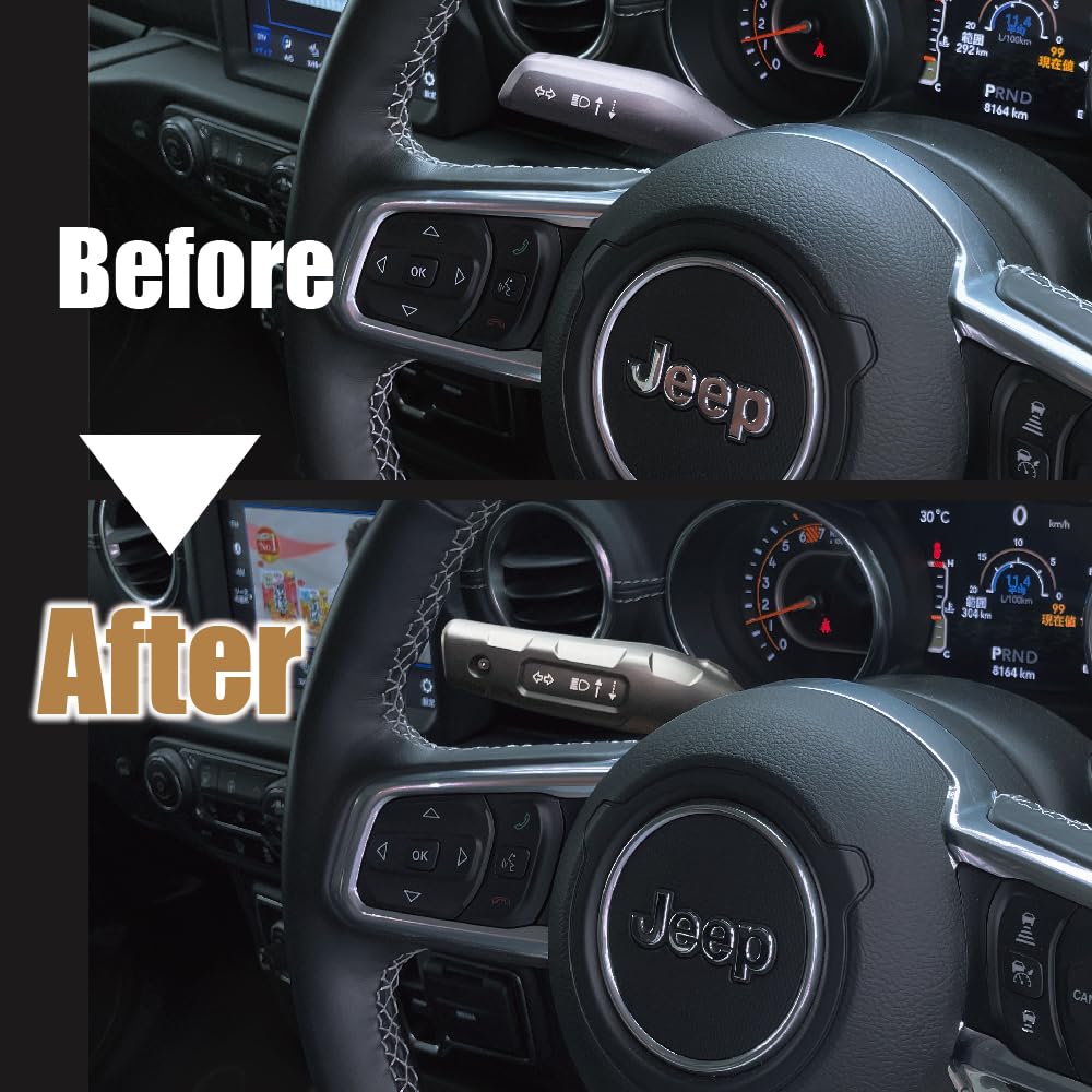 AZUTO Turn Signal Lever Extension Jeep Wrangler (JL) / Gladiator (JT) 2018-2024 Wrangler Accessories Black