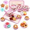 Tea Coffee Dessert Set Teapot Cups Cookies Tray