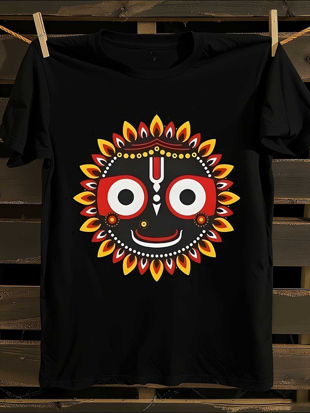 Jagannath Hare Krishna Graphic T-Shirt M