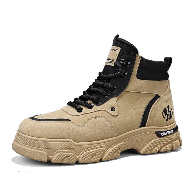 

Men s shoes autumn and winter new casual high-top Martin boots outdoor non-slip and wear-resistant mountaineering shoes men s platform tooling shor 44