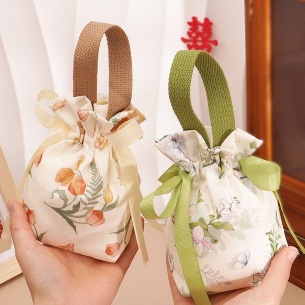 Portable Handheld Candy Bags Drawstring Candy Storage Bags Coin Purse New Candy Box