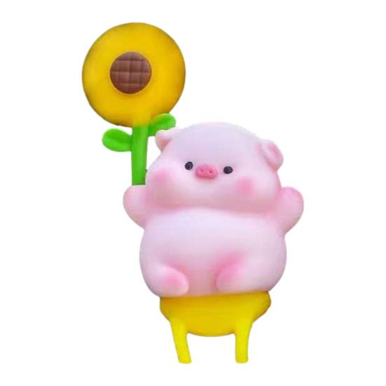 Cartoon Windmill Car Decoration with Soft Doll Cute Rotary Ornament for Dashboard Handlebar & Vent Solar/Manual Spin Fun Summer Gift for Car Bike