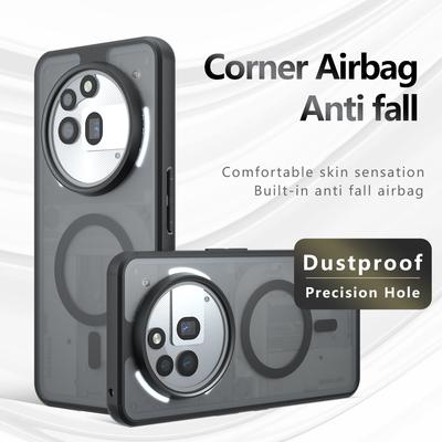 Für Magsafe Magnethülle für Nothing Phone 3A Pro Matte Stoßfeste Handyhüllen für Nothing Phone 3A 3APro Kabellose Ladehülle