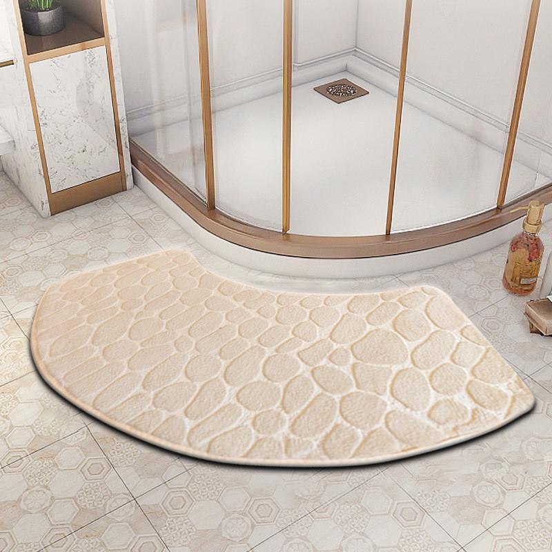Polyester Non Slip Bathroom Mat With Absorbent Surface For Home Use