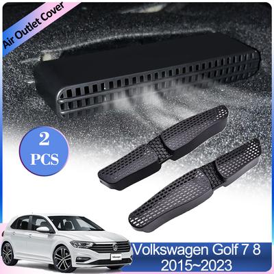 Kryty výstupu vzduchu pro Volkswagen VW Golf 7 8 MK7 MK8 2015~2024 Ventilátor klimatizace pod zadními sedadly Ventilace Výfuk Příslušenství
