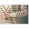 Early Autumn Women's Knitwear Half High Neck Clashing Stripe Sweater Bottom Sweater