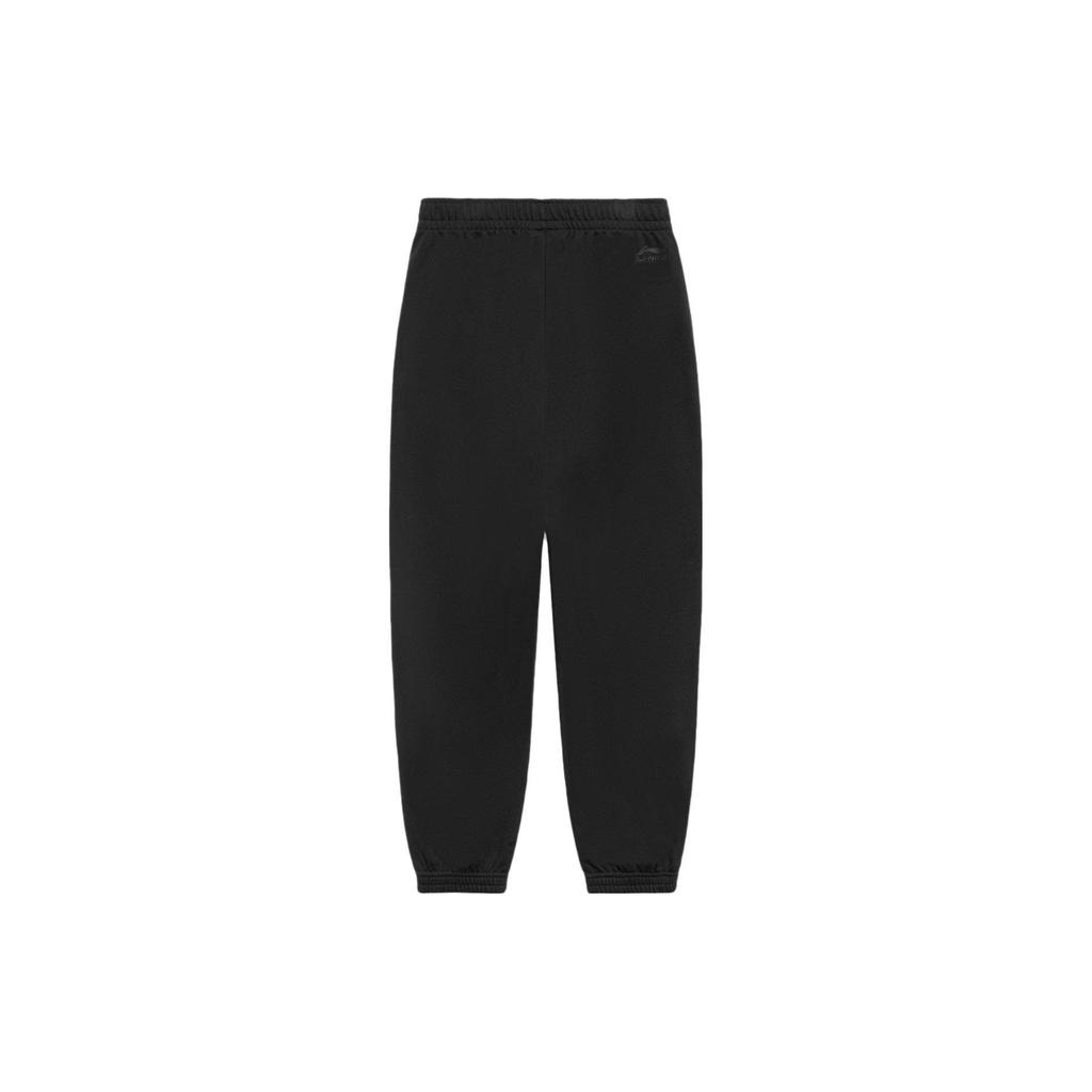 Li Ning Sports Life Collection Knitted Sweatpants Men's Black AKLU823-1