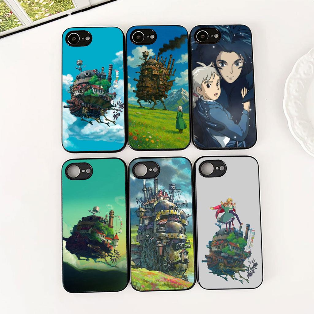 Howls Anime Movings Poster Castles Phone Case for OPPO A80 A18 A16 A40 A17 A15 A38 A78 A79 A54 A57 A12 A60 4G 5G Cover
