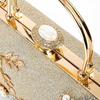 New Arrival Flower Crystal Wedding Bridal Clutch Purse Luxury Designer Women'S Dinner Party Cocktail Handbags Diamond Bags