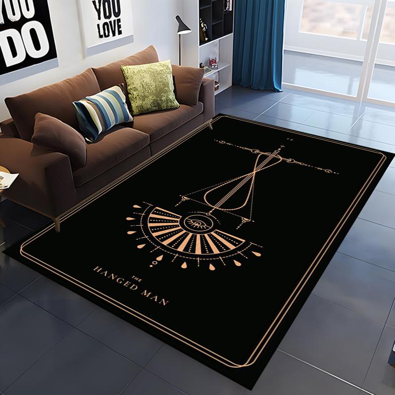 15 Size Tarot Printed Carpet for Living Room Home Decor Large Area Rug Bedroom Floor Rug Non-slip Easy Washable Mat  Floor Mats