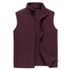 Men's Autumn & Winter Double-Sided Fleece Vest - Stand-Up Collar, Thickened, Warm, Sporty & Casual Style.