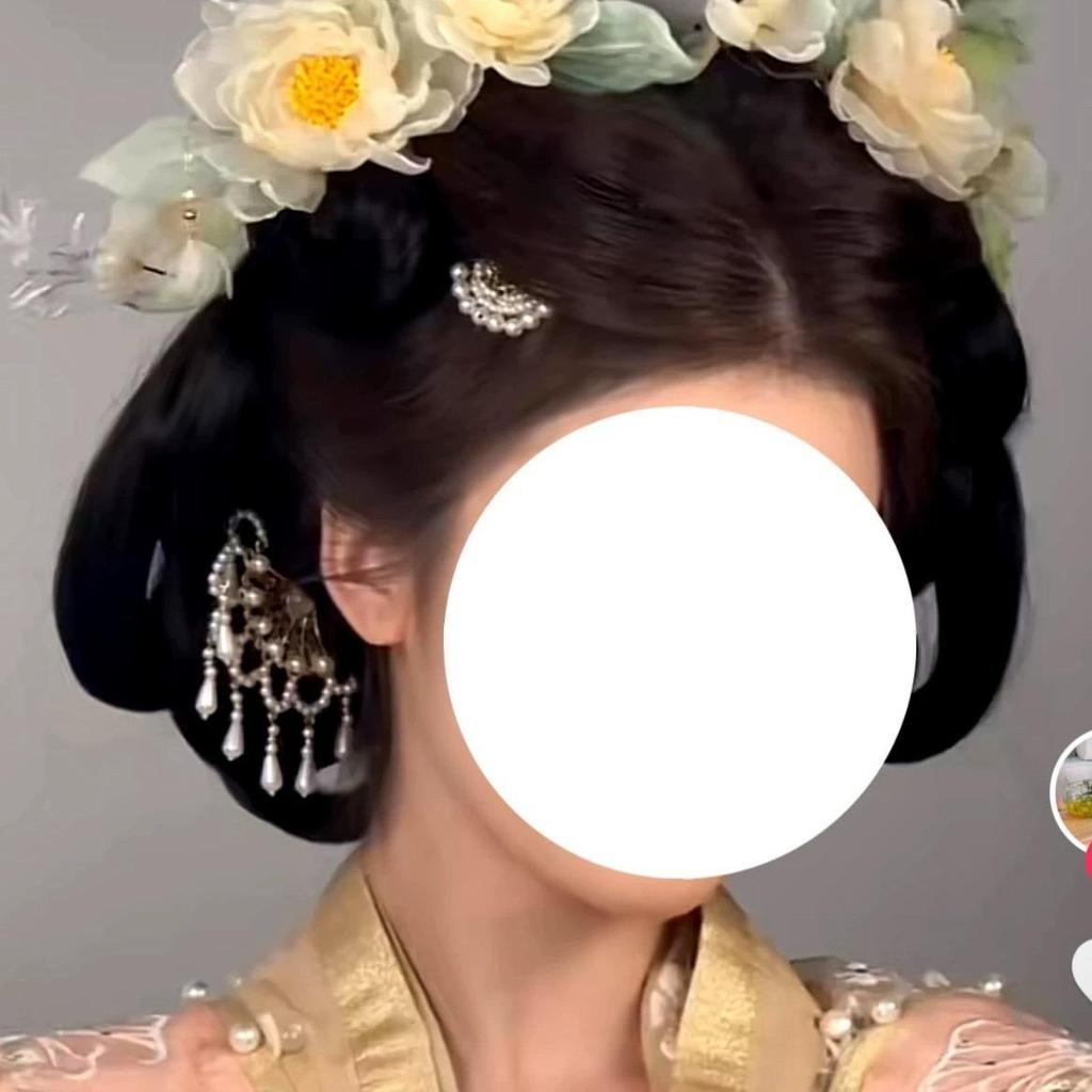 Pearl Hairpin with Tassel: Retro Hanfu Headdress In Ancient Tang-Ming Style