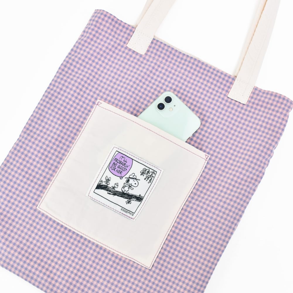 Marimo Craft Check Wendbare Tragetasche IV Snoopy