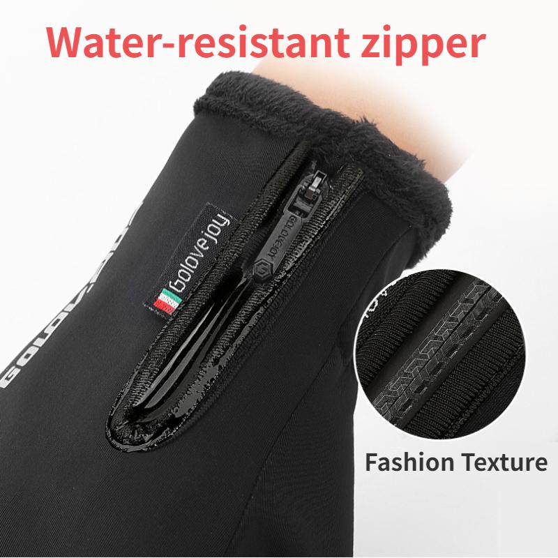 Winter Gloves Warm Waterproof, Thermal Cotton Cycling Gloves for Men Women with Touch Screen, Cold Weather Drving Gloves for Bike  Skiing Snow