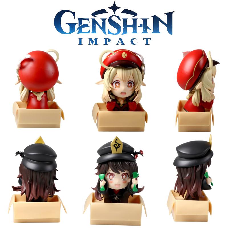 Impact Genshin Klee Hutao Pvc Figure Model Display Toy Collection Home Car Decor