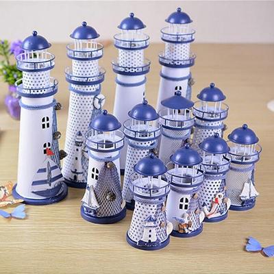 Beacon Decoration Lighthouse LED Lighthouse Realistic Shape Micro Landscape Garden DIY Statue Model Resin Craft Home Decor