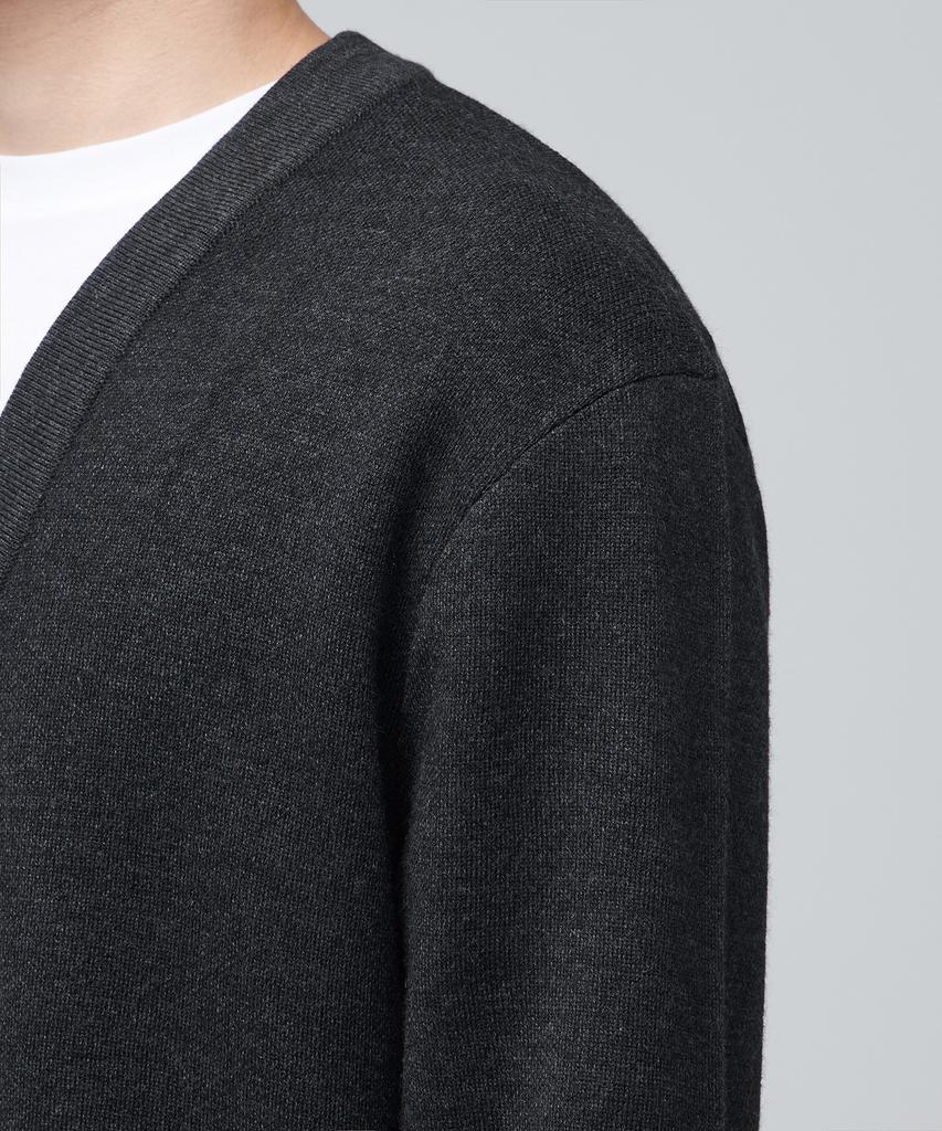 Musinsa Standard Minimalist Cardigan [Charcoal Gray]