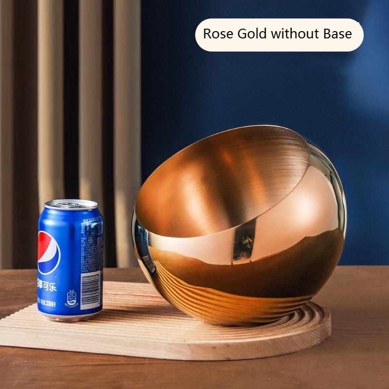 Stainless Steel Oblique Mouth Sauce Bowl With Base and Cover