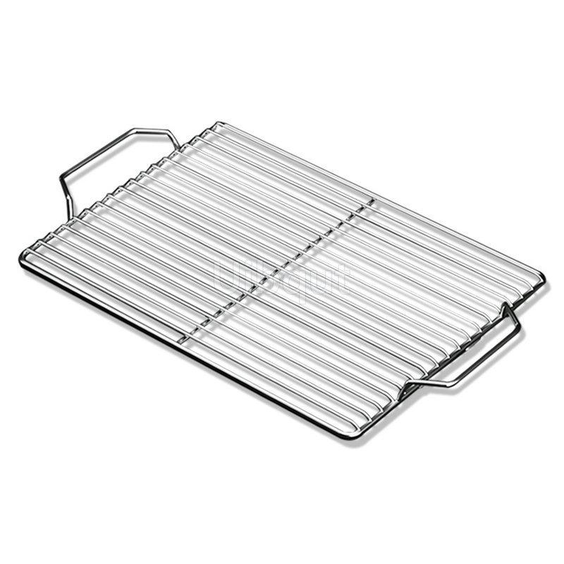 Stainless Steel 304 Food Grade BBQ Charcoal Grate Barbecue Grill Wire Net Mat Grid Mesh Net with Two Handles for Handy Use