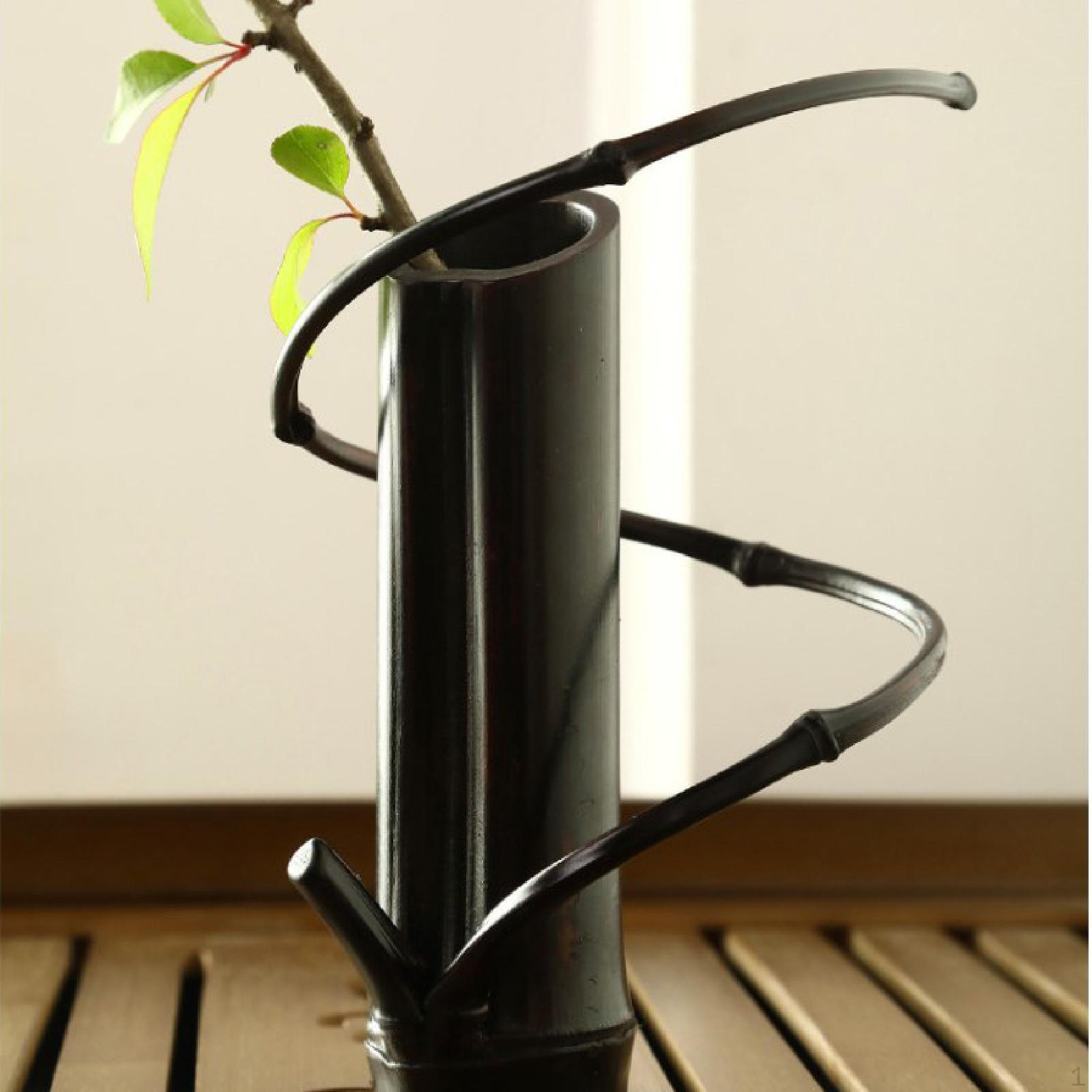 

Plant Pot Holder Bamboo Vase Tall Floral Arrangements Desktop Decoration Flower for