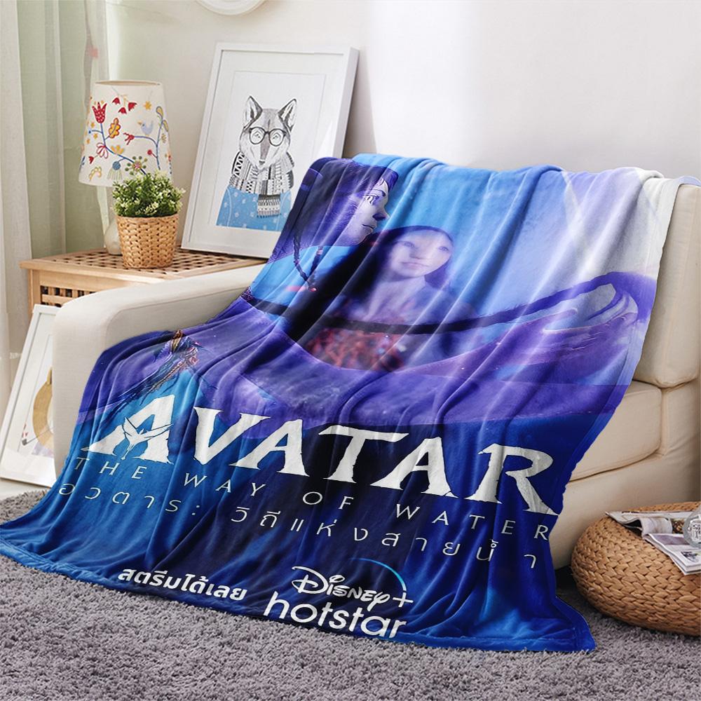 1 Stück Avatar-Print Flanelldecke, Hohe Qualität, Bequem für alle Jahreszeiten, Heimdekoration, Wärme und Komfort, Perfekt für Weihnachtsgeschenke