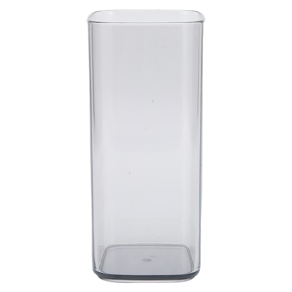 400ml Square Acrylic Cup Reusable Modern Tea Milk Juice Coffee Mug for Home Office UseGray