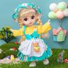 Păpușă Prințesă 1/12 16cm Mini BJD Păpușă de Îmbrăcat Jucării cu Haine Pantofi Mobile 13 Articulații Față Drăguță Dulce Cadou pentru Fetiță