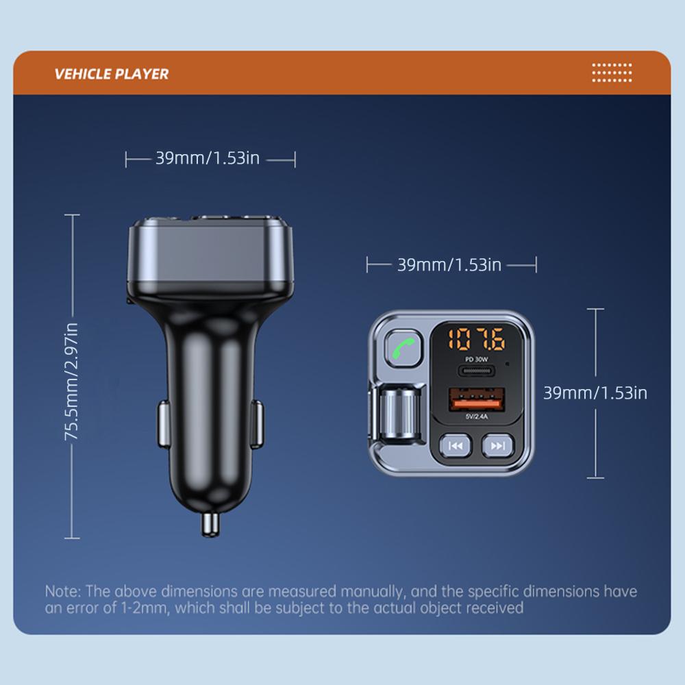 30W PD Autoladegerät USB Typ C Superschnelllade-Autotelefonadapter für iPhone 14 13 12 Xiaomi Huawei Samsung S22 QC3.0