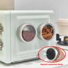 Magnetischer Kühlschrank-Organizer Runde Blechdose Mit Magnet Küchen-Gewürzaufbewahrungsbox Home Office Organizer Mit Transparentem Deckel