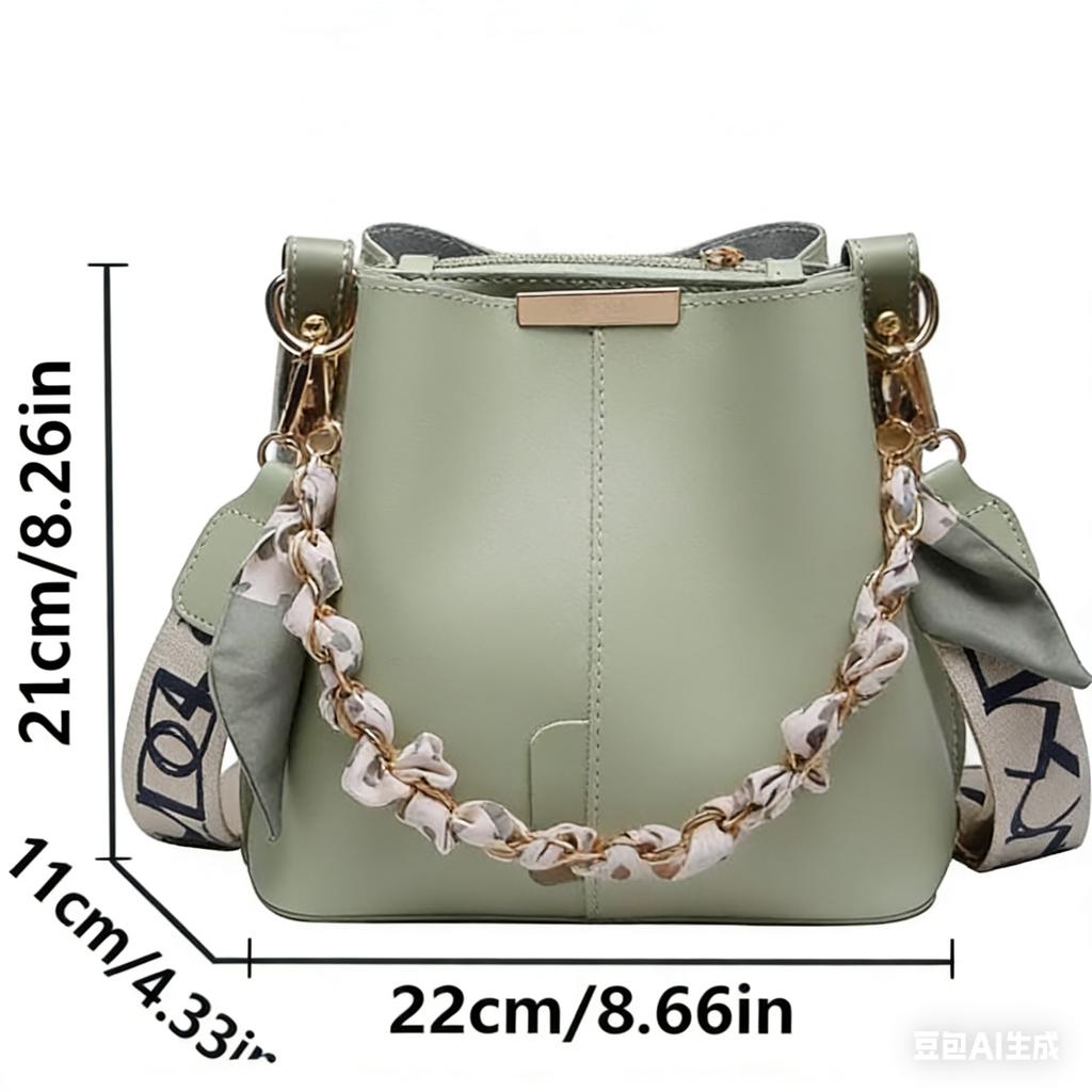 New Fashion  Shoulder Bags For Woman Large Capacity Ribbon Chain Bucket Bag Crossbody purse Handbags luxury bags deisgners