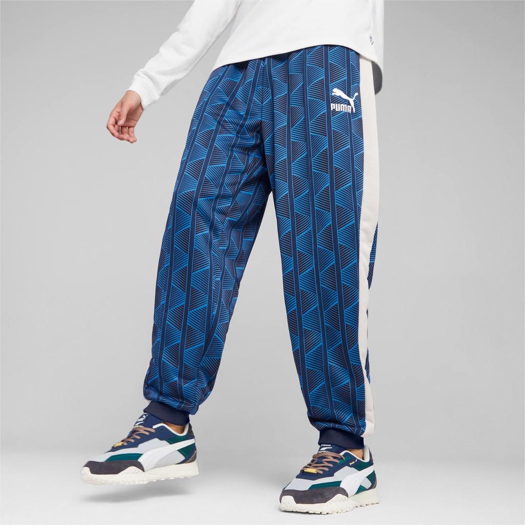 Puma T7 Letter Print Elastic Waist Loose Cuff Retro Sports Casual Pants Men Bottoms 621844-47