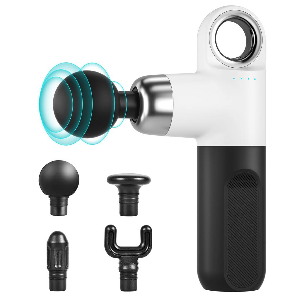 TCELL Myofascial Release 4000mAh Large Hours of Continuous Up To 3000 Times Per 4 Powerful Vibration 4 Silicone Heads Warranty Gun, Handy, Portable,