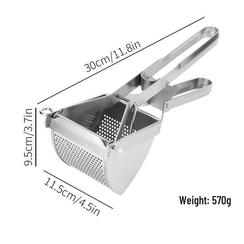 Stainless Steel Manual Potato Masher and Press Juicer