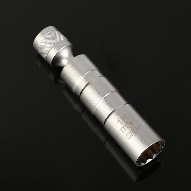 14/16Mm Set Universal Joint With Magnetic Flexible Socket Thin Wall 3/8" Drive Car Repair Tool Spark Plug Socket Wrench Adapter