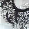 Halloween Simulation Decoration Wreath, Black Withered Branches, Vines, Window And Door, Hanging Party Props