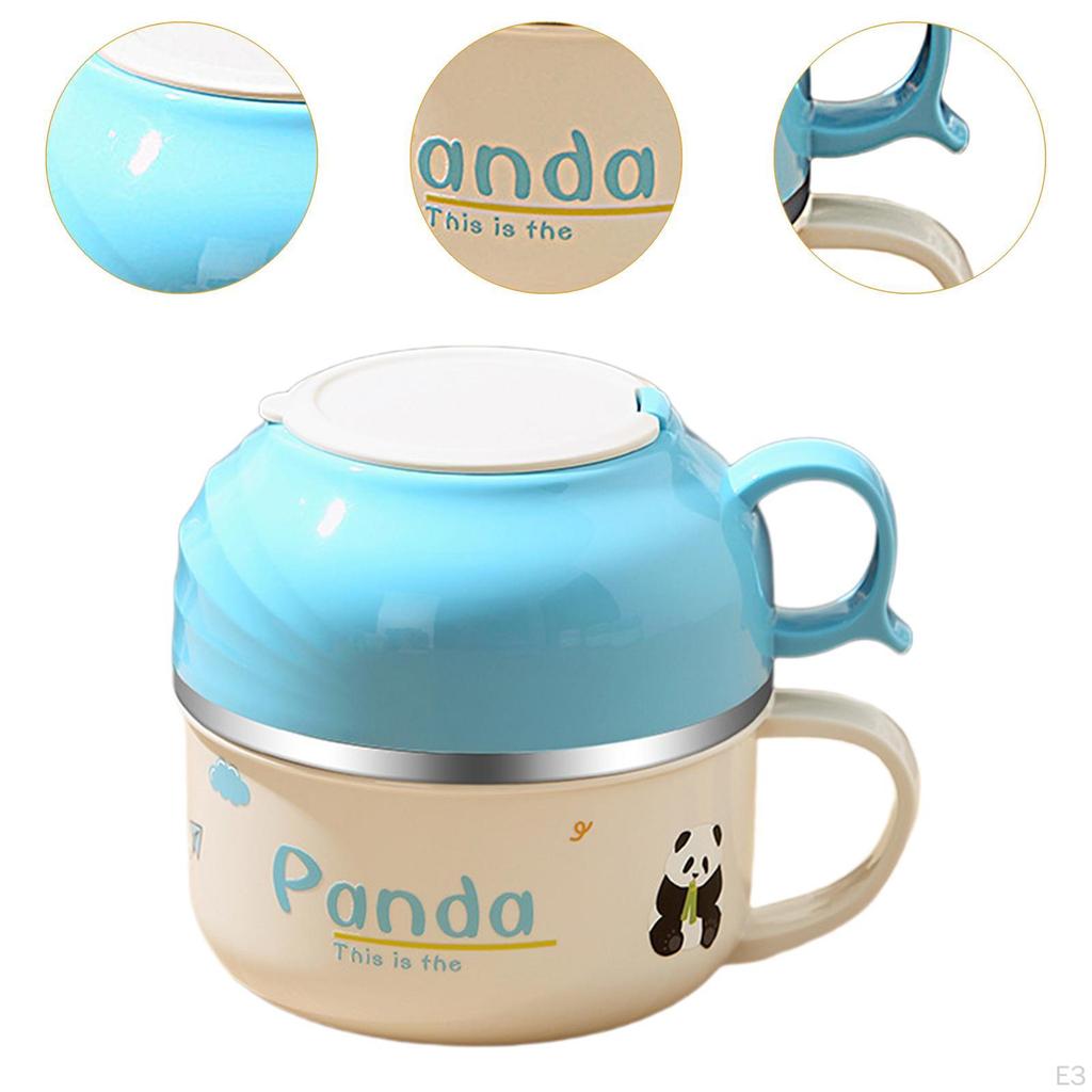 Lunch Box Made of Stainless Steel, Insulated Container for Noodles and Rice, Portable Bento All