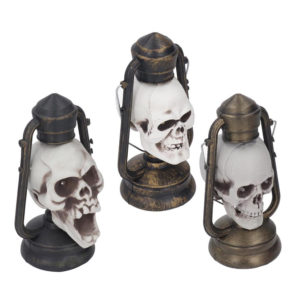Skull Lantern Halloween Party LED Skull Lamp Hanging Light Decoration Props for Haunted House Bar
