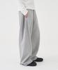 BASEMOMENT Side Tuck Wide Sweatpants Melange Gray