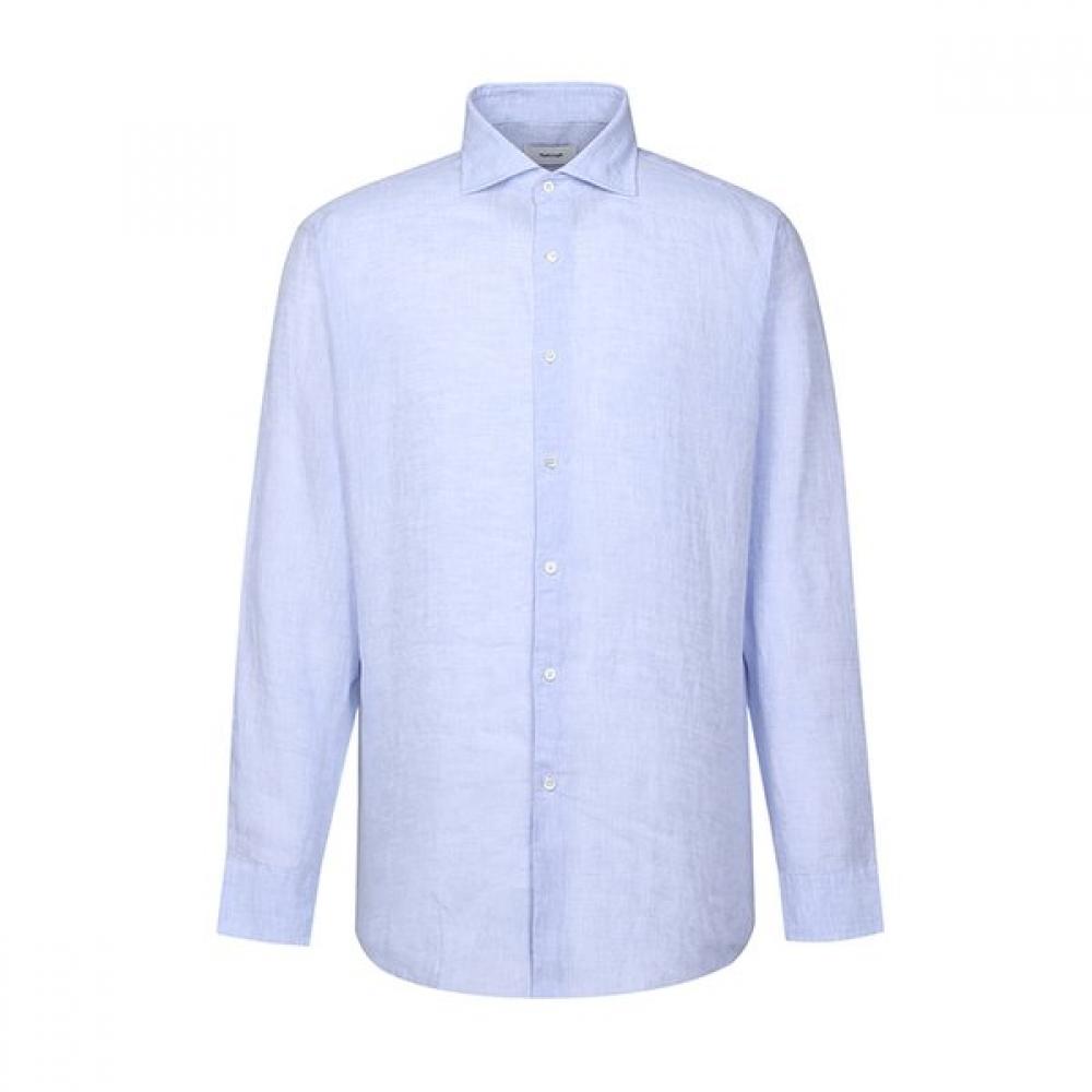 Vanbrough Premium Linen Solid Semi Wide Shirt  Bossg1001 Bu 110