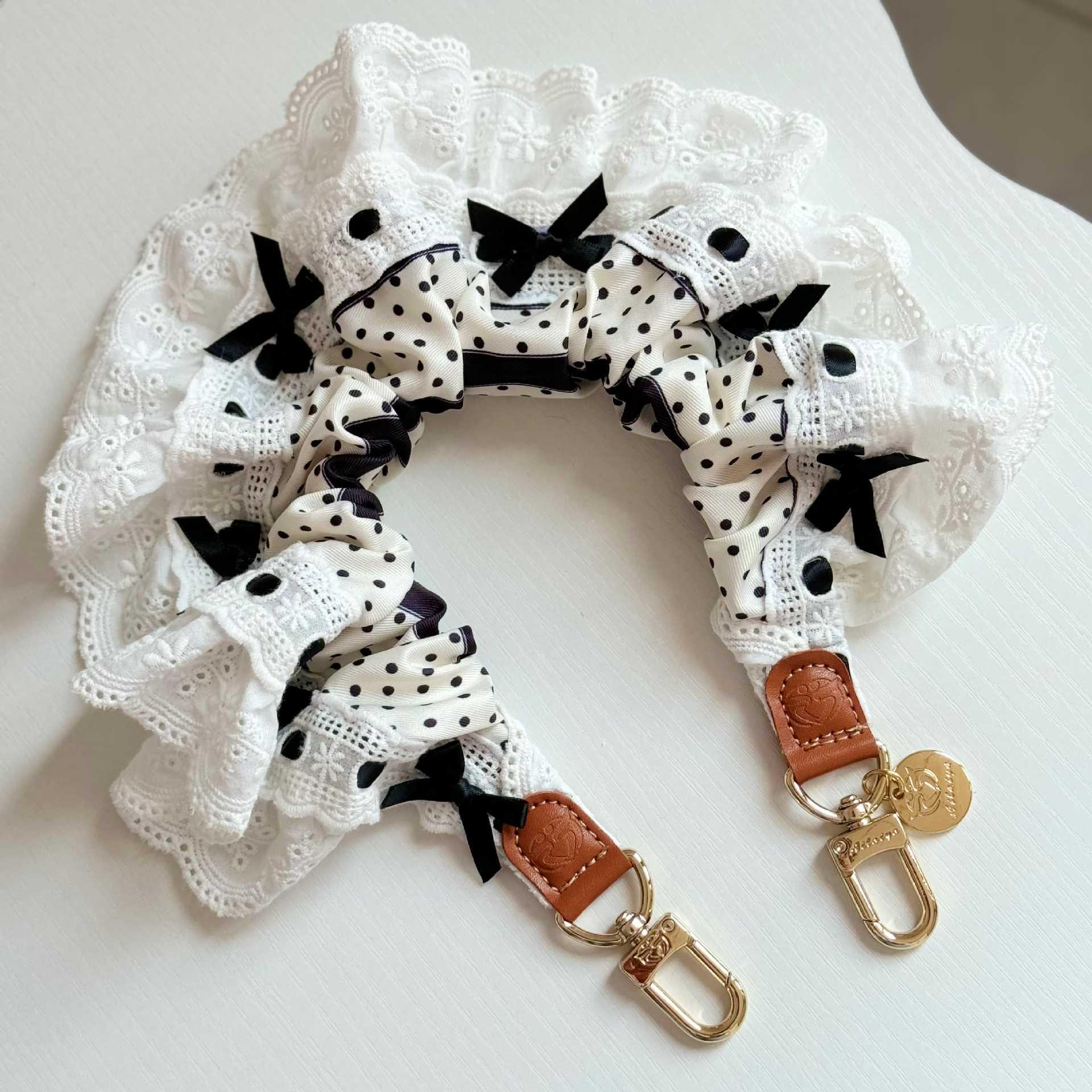 

Cute Lolita-Style Wide Strap Phone Lanyard - Multifunctional and Versatile, Can Also Be Used as a Bag Strap, Includes Free Gasket.