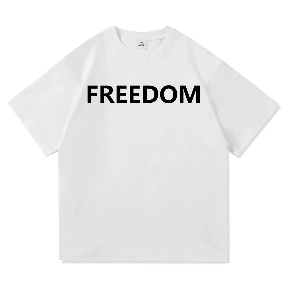 Support Kostenloser Druck T-Shirt Mode Männer/Frauen Harajuku Ästhetik Buchstaben Print T-Shirt Hohe Qualität Lässig Mode Alles