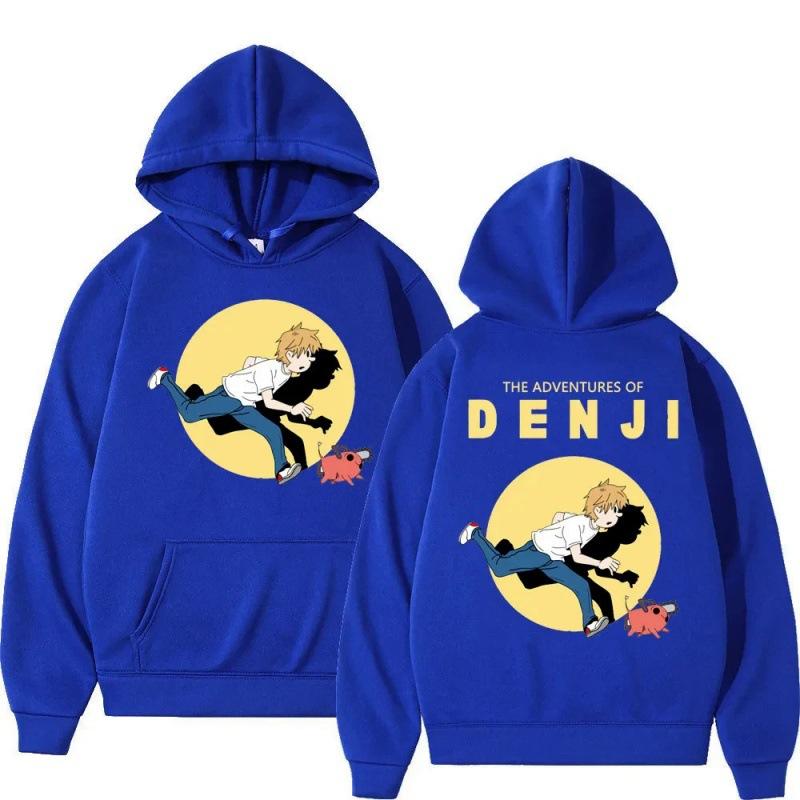 Chainsaw Man Animation New Hoodies Print Fashion Sweatshirt Casual Unisex Autumn Winter Fleece Streetwear Tops Sudaderas