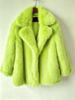 Autumn and winter new fur coat feeling suit collar imitation fox fur coat large size