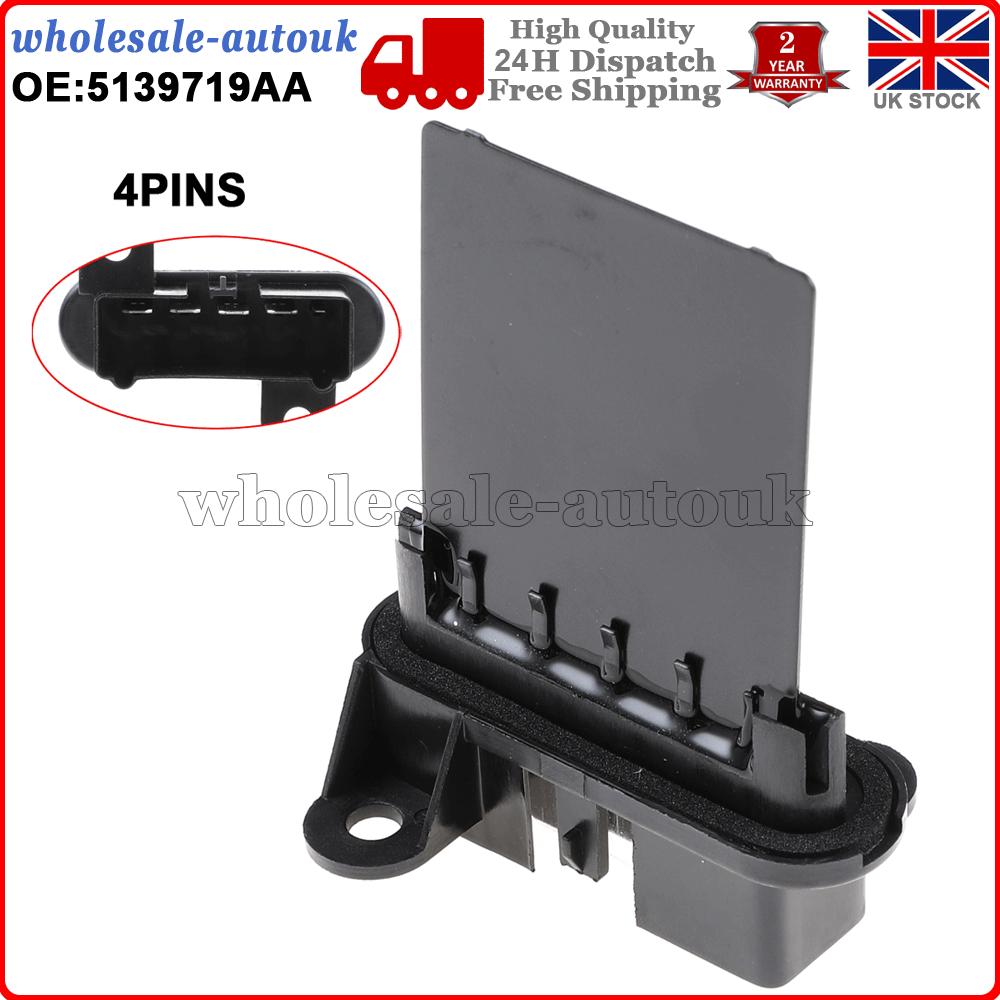 Blower Motor Resistor for Jeep Cherokee KJ Wrangler MK2 2002-2007 SUV 5139719AA