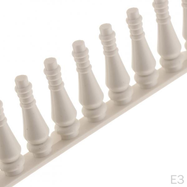 White Plastic Fence DIY Toy Garden Accessories
