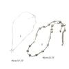 Fashion Star Pendant Necklace Stackable Long Chain Sweater Chain for Women Statement Choker Clavicle Chain Jewelry