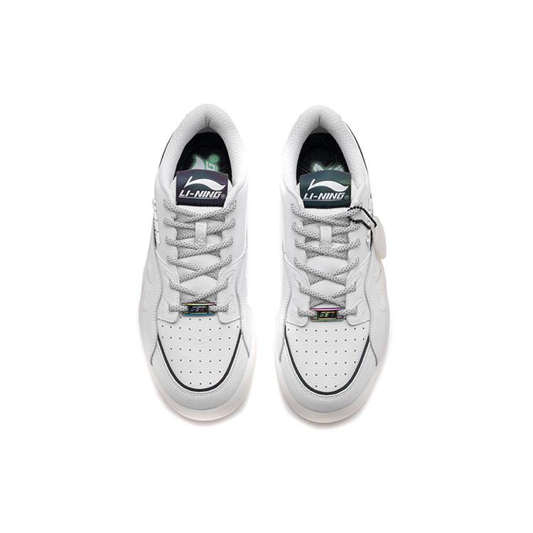 New LINING 937 Vintage Basketball Shoes Men Low Top White/Black AGBR099-2