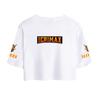 Icrimax Letter Printed Girl Tee Shirt Summer Crop Tops Soft Tshirt Popular Slim Lovely Tees Slim Fitness Short Sleeved